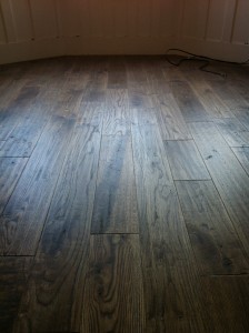 Textured solid oak wood flooring