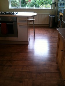 Replacing vinyl with laminate kitchen flooring