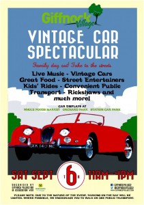 Vintage Car Spectacular – Giffnock Village, Saturday September 6th