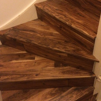 Engineered Blacknut Wood Flooring Installation