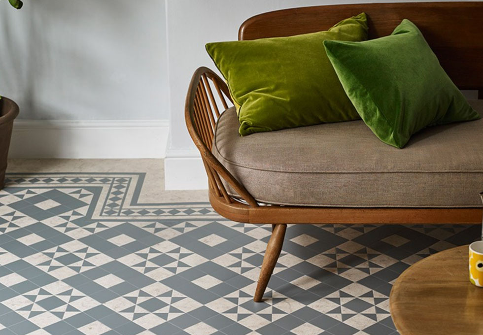 Amtico Geo Ecru vinyl floor