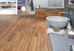 Bathroom flooring by First Floors